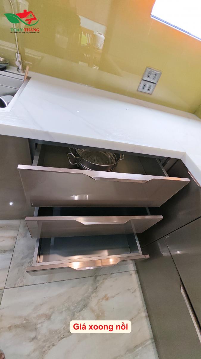 lưu ý làm tủ bếp inox