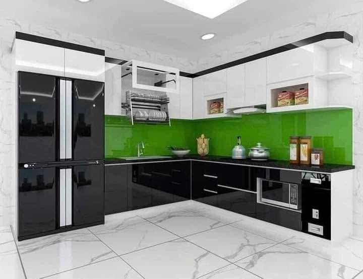 tủ bếp nhựa picomat cánh acrylic