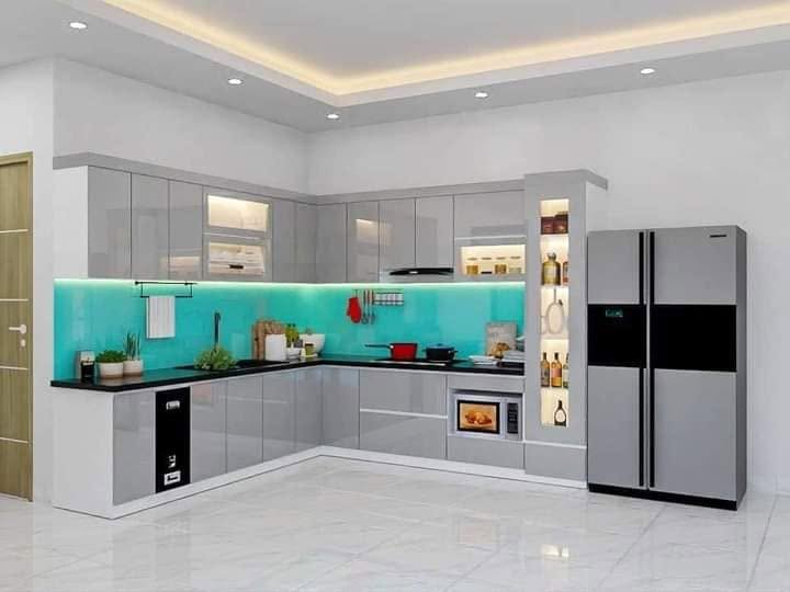 tủ bếp nhựa picomat cánh acrylic