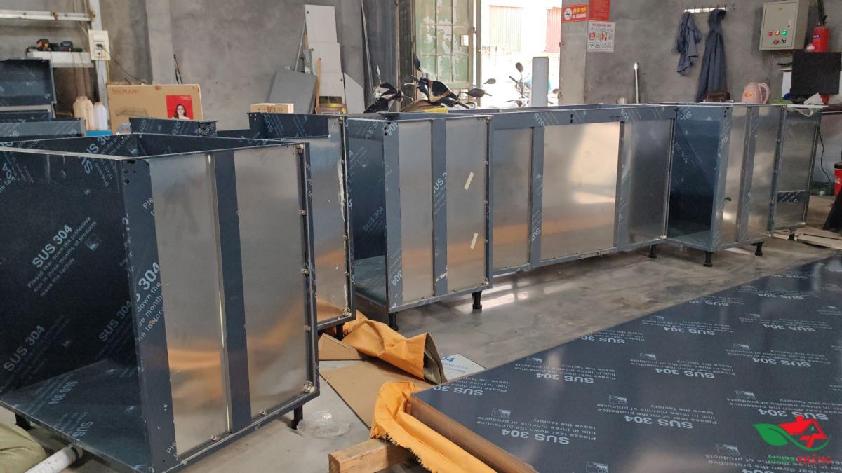 tủ bếp inox 304