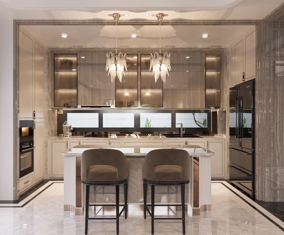 tủ bếp acrylic an cường