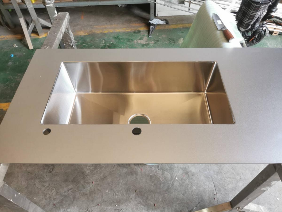 mặt bàn bếp inox