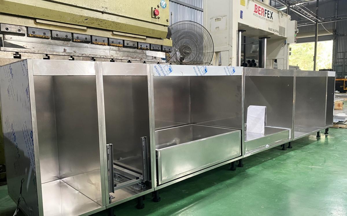 tủ bếp inox