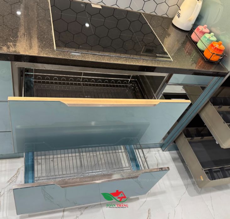 tủ bếp inox cánh kính tủ bếp inox cánh kính