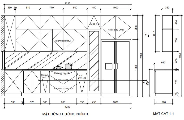 bếp nhà chị Hạnh bếp nhà chị Hạnh