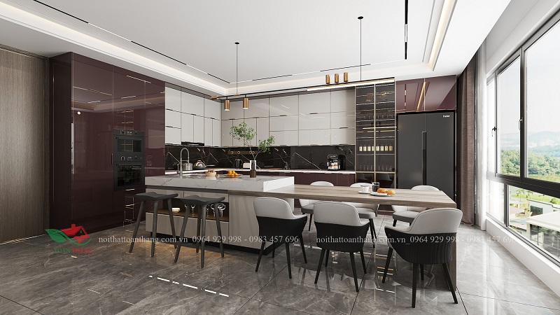 tủ bếp inox cánh kính tủ bếp inox cánh kính