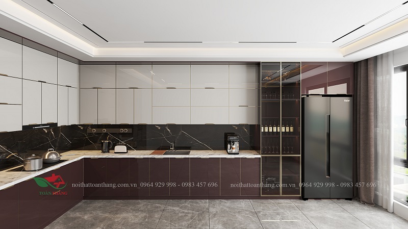 tủ bếp inox cánh kính tủ bếp inox cánh kính