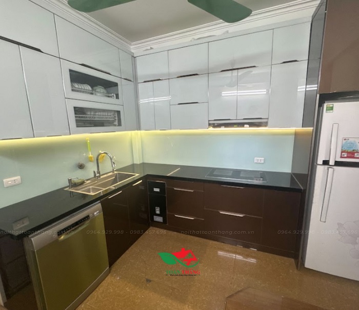 tủ bếp inox cánh kính tủ bếp inox cánh kính