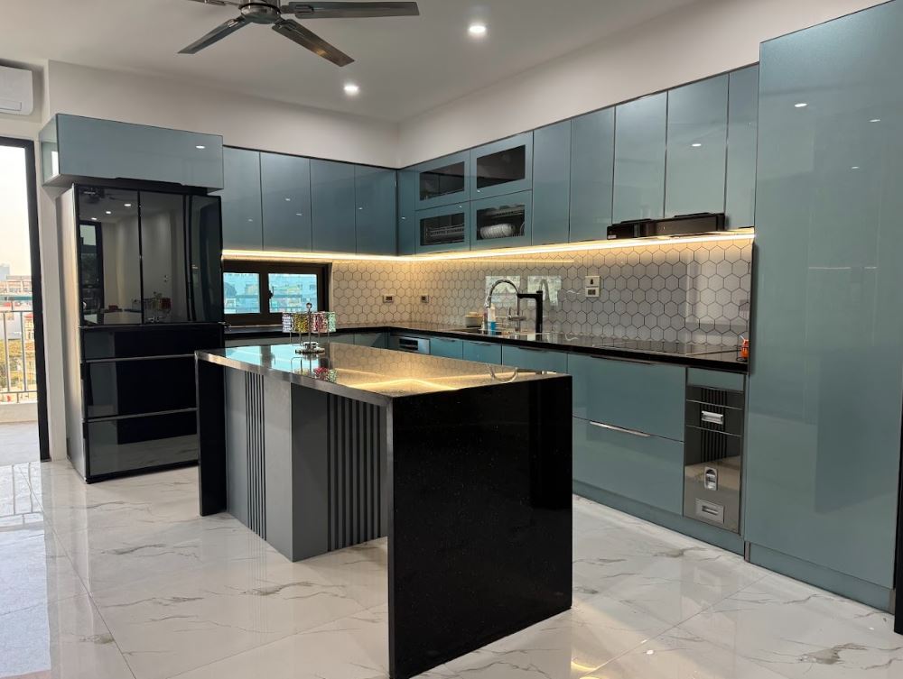 khung tủ bếp inox