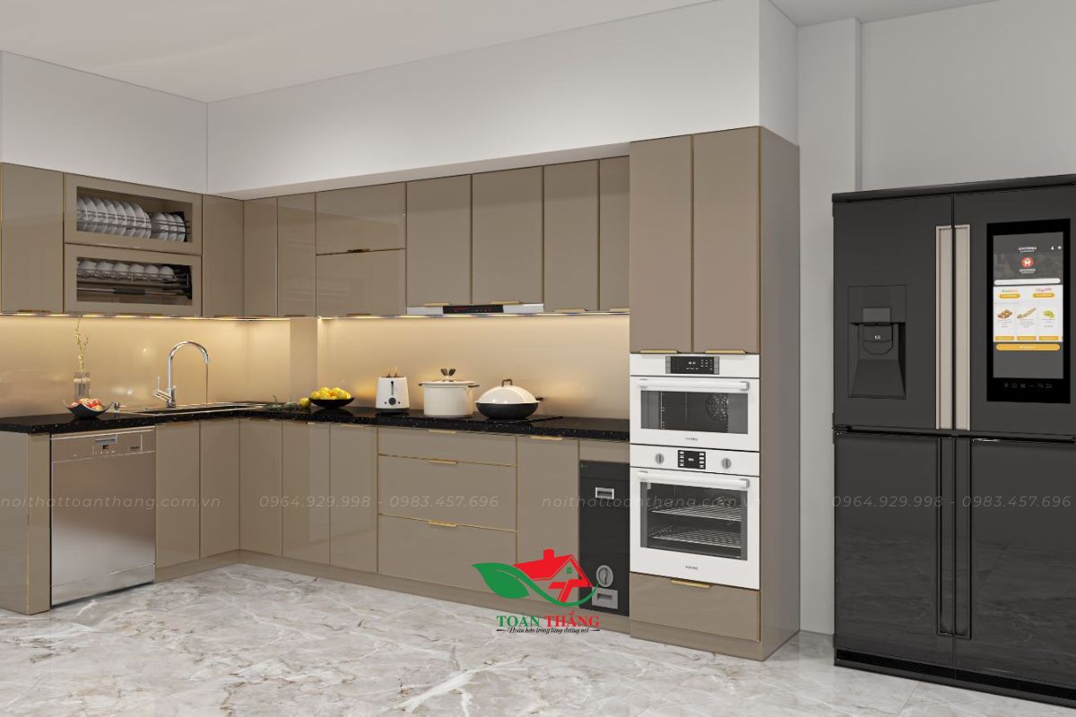 tủ inox cánh kính