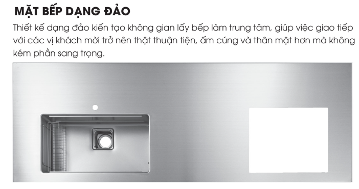 mặt bàn bếp inox
