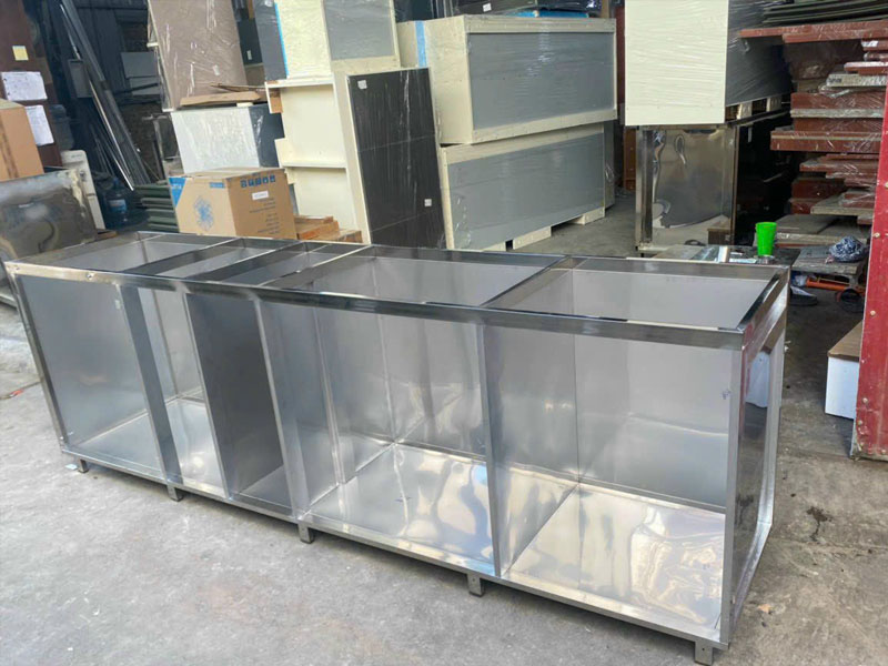 Thùng tủ bếp Inox hàn khung Thùng tủ bếp Inox hàn khung