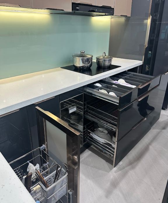 phụ kiện tủ bếp inox