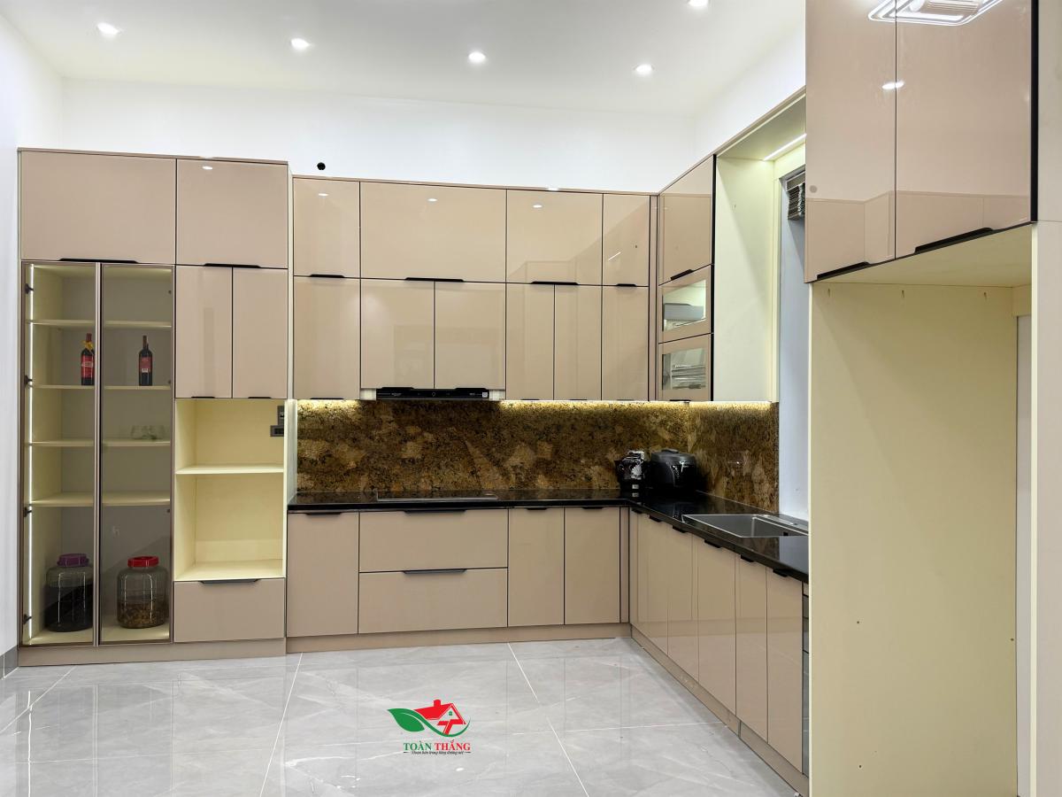 tủ bếp inox 304 chấn gấp