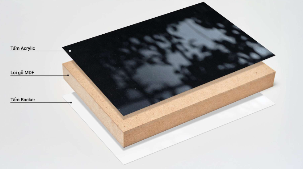 mdf phủ acrylic