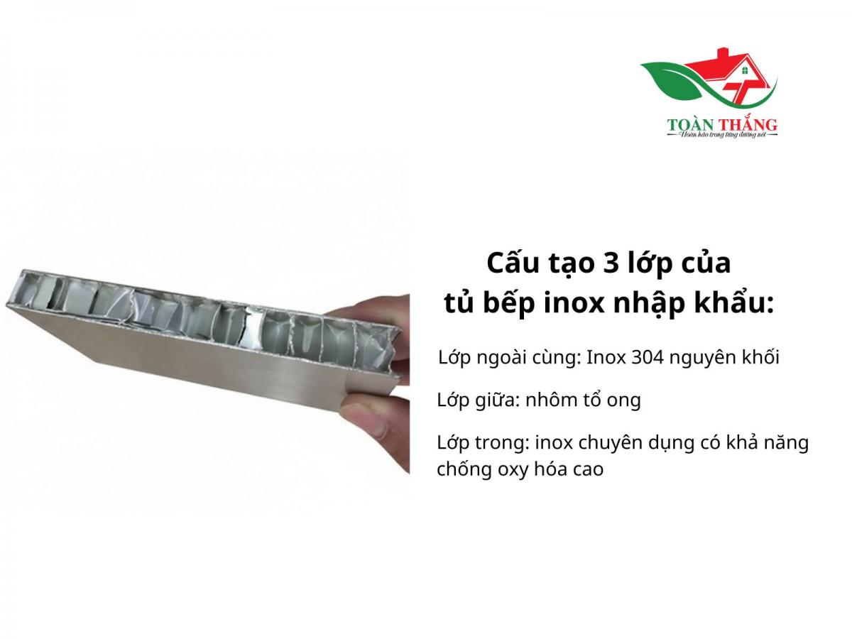 tủ bếp inox nhập khẩu