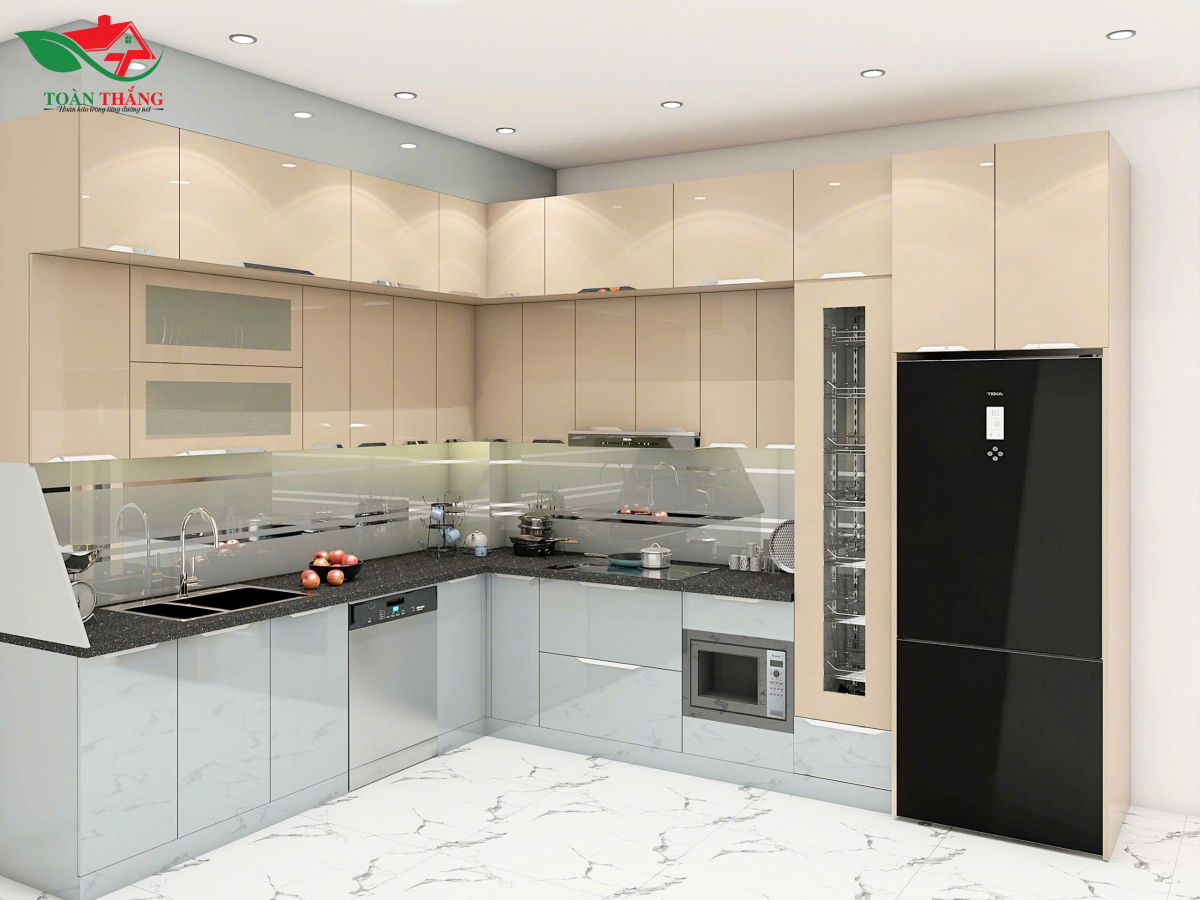 cánh kính tủ bếp