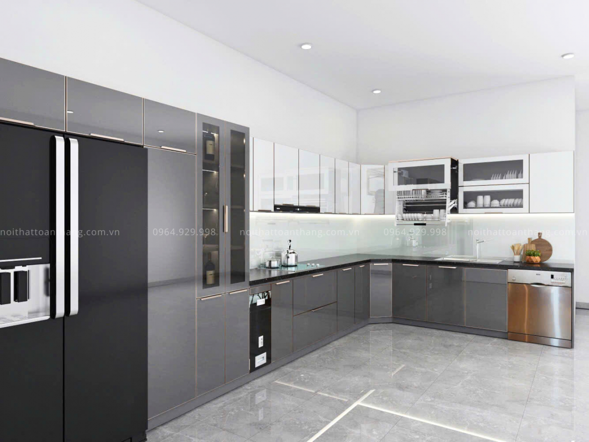 cánh kính tủ bếp