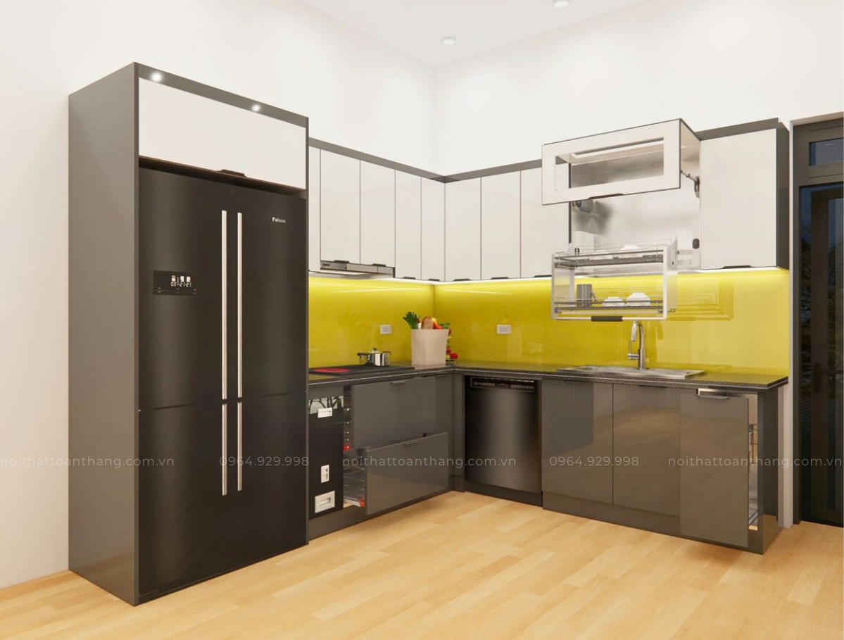 tủ bếp inox cánh kính tủ bếp inox cánh kính