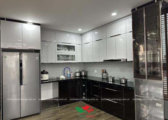 cấu tạo tủ bếp inox cánh kính