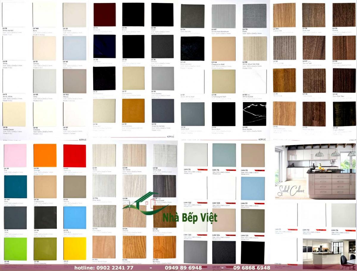 Cánh Acrylic màu trơn 