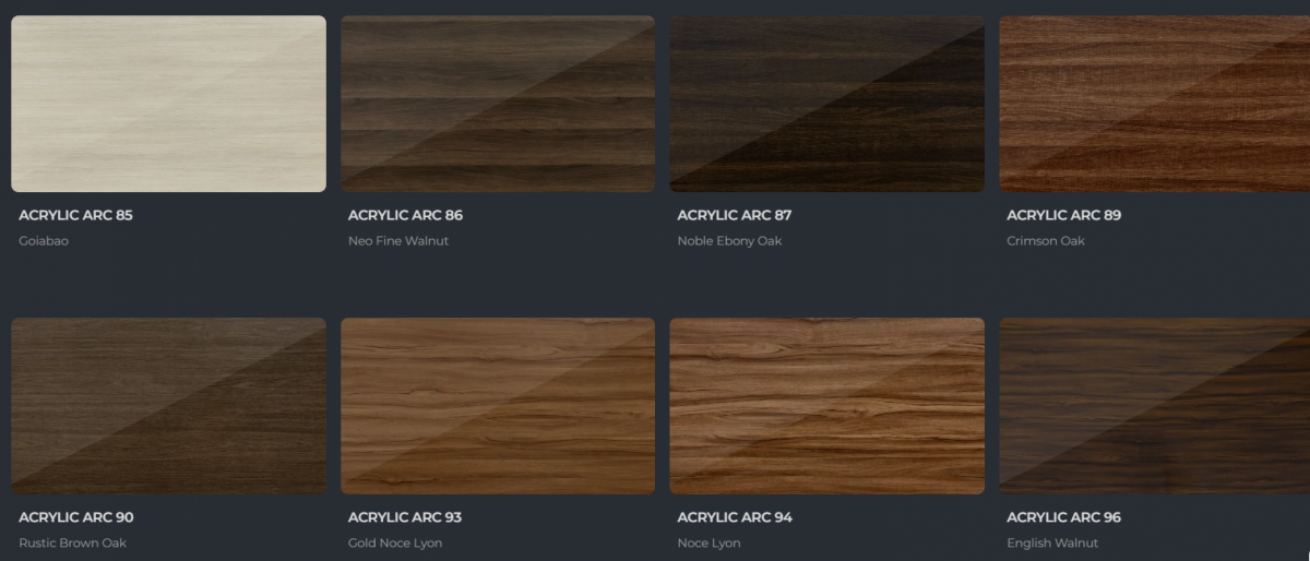 màu tủ bếp acrylic an cường