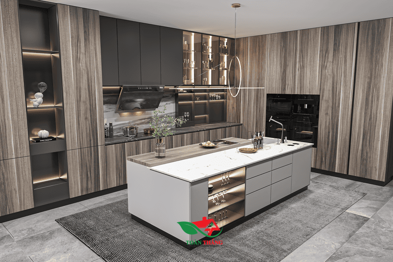 tủ bếp laminate