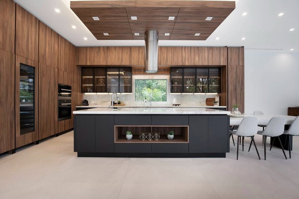 tủ bếp gỗ hiện đại