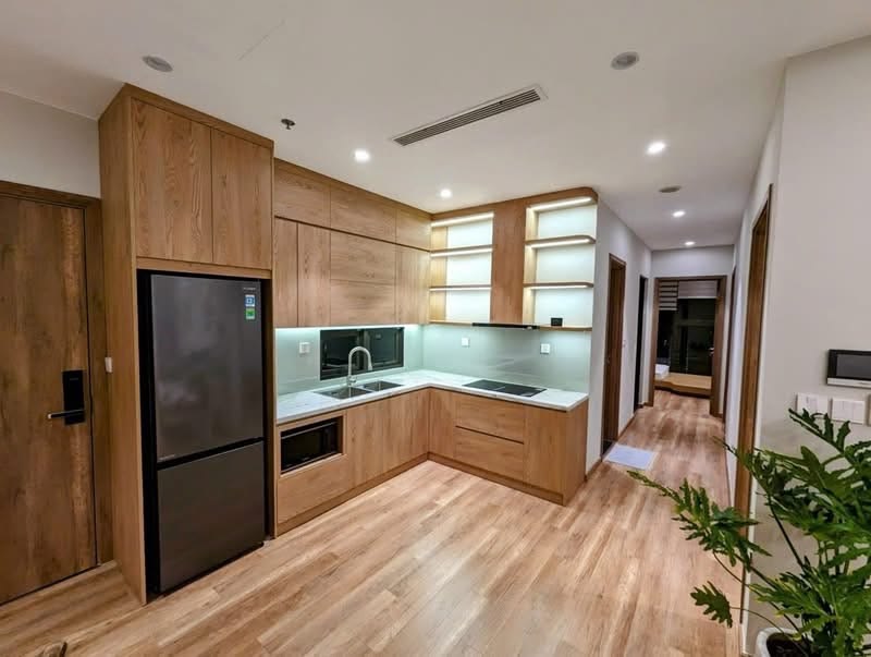 tủ bếp gỗ hiện đại