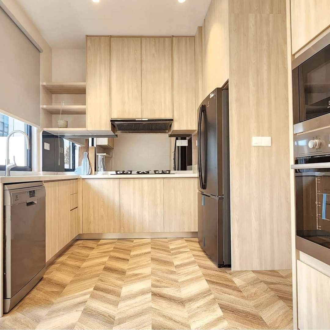 tủ bếp gỗ hiện đại