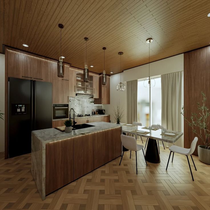 tủ bếp gỗ hiện đại