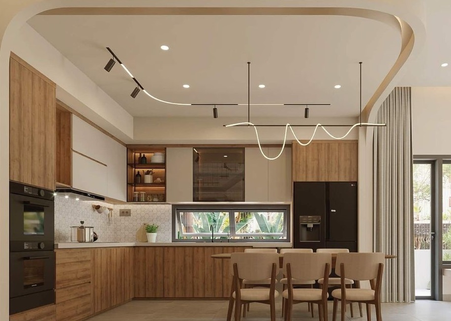 tủ bếp gỗ hiện đại