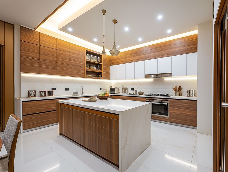 tủ bếp gỗ hiện đại