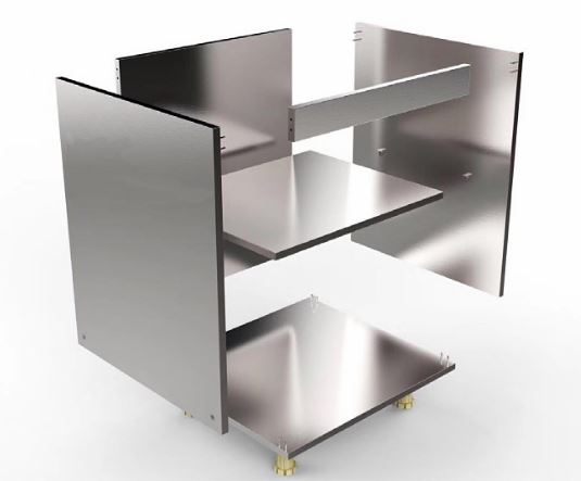 tủ bếp inox hệ module