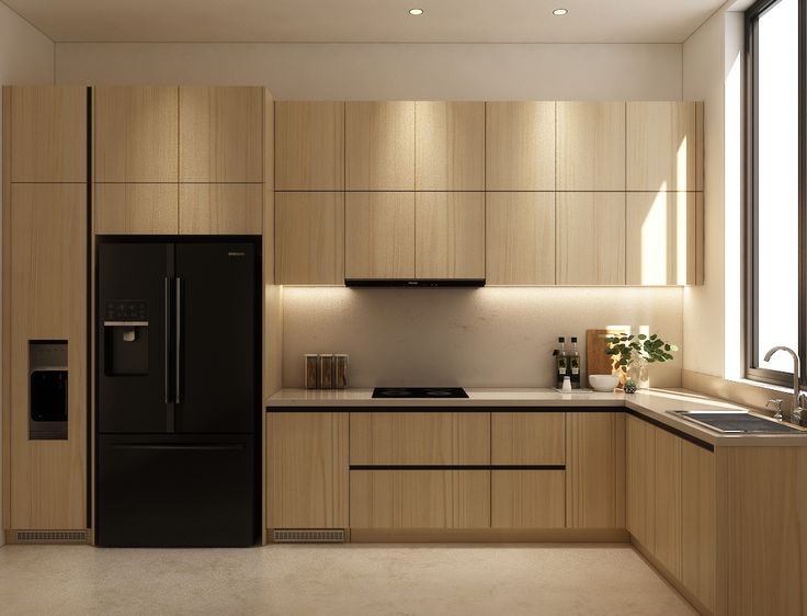 tủ bếp mdf phủ melamine