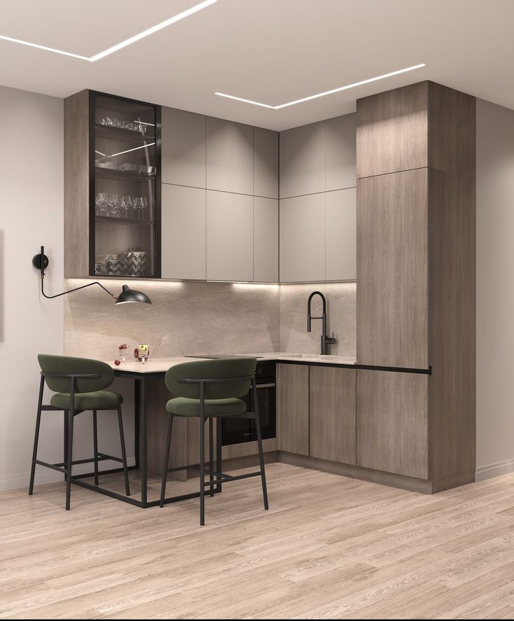 tủ bếp mdf phủ melamine