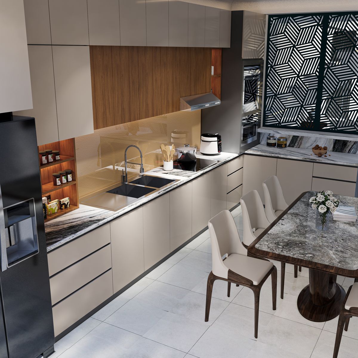 tủ bếp melamine tủ bếp melamine
