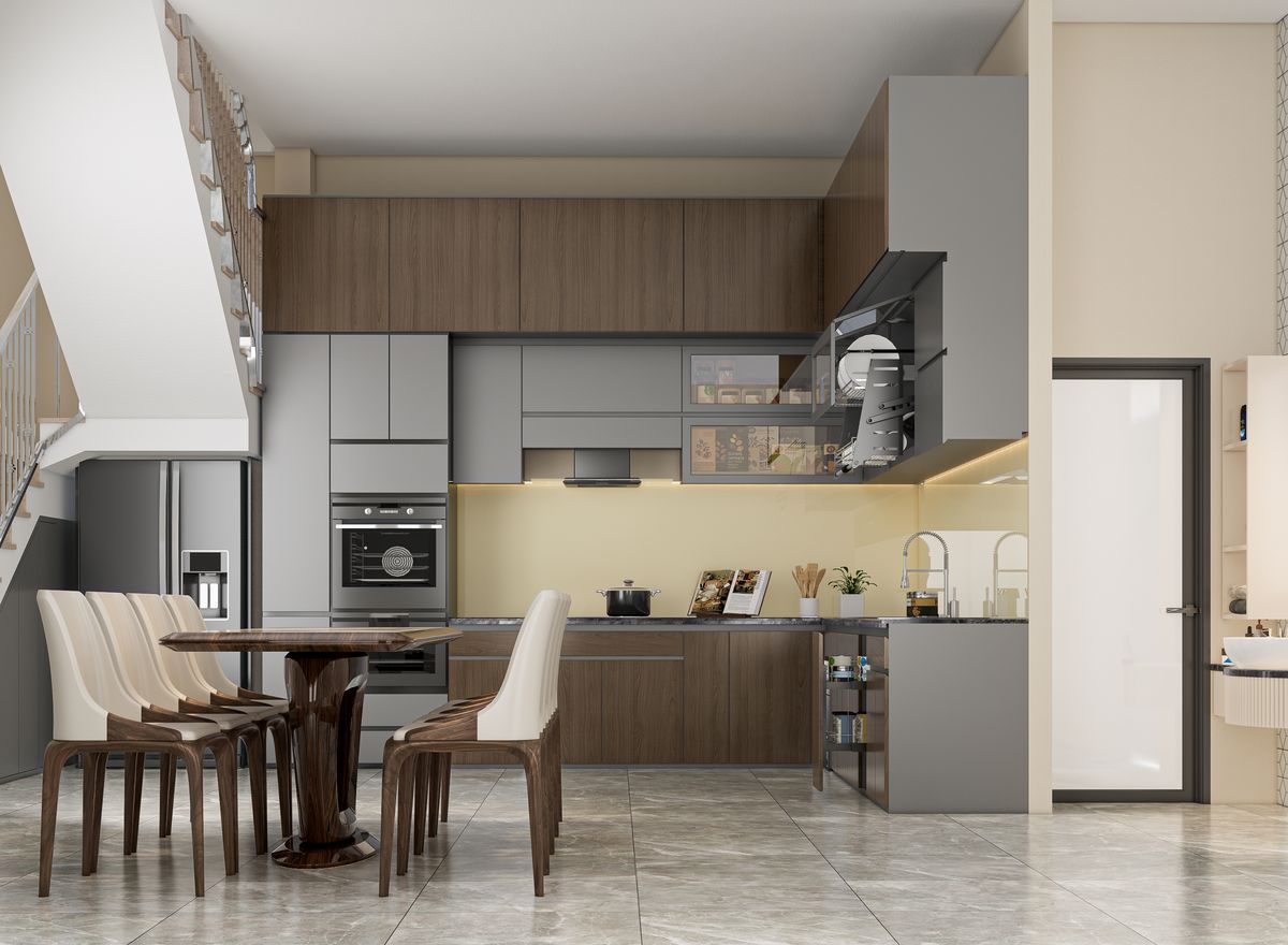 tủ bếp melamine tủ bếp melamine