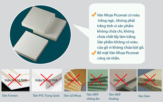 Đặc điểm nổi bật của nhựa Picomat