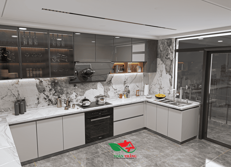 tủ bếp nhựa picomat