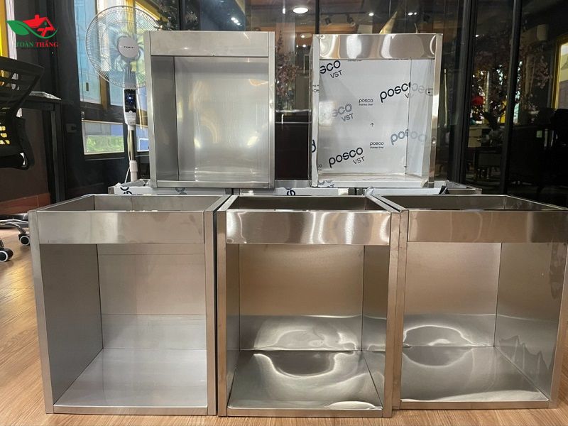 tủ bếp inox 304 chấn gấp