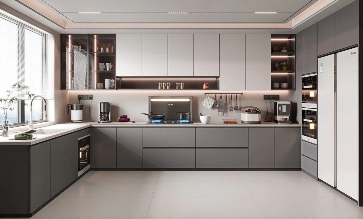 Tủ bếp chữ U Nội Thất Toàn Thắng