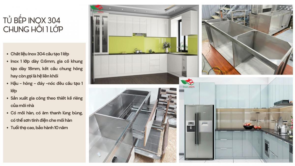 Tủ bếp inox