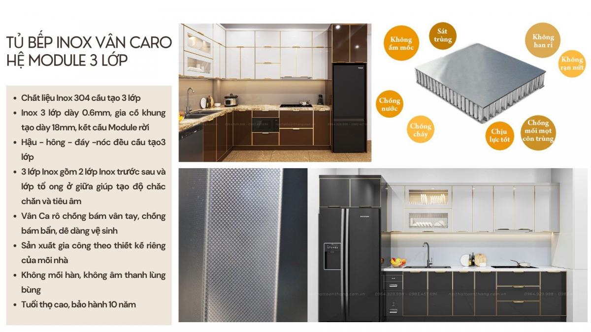 Tủ bếp inox
