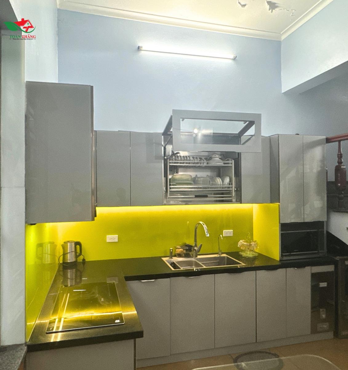 tủ bếp inox nhỏ