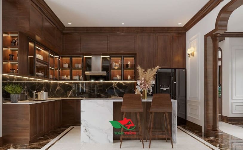 tủ bếp gỗ óc chó tủ bếp gỗ óc chó