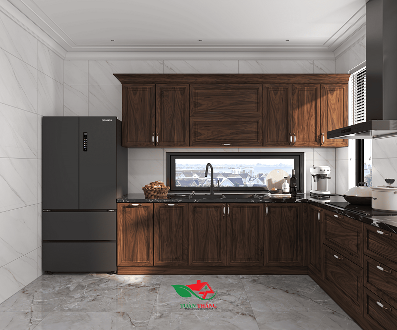 tủ bếp gỗ óc chó tủ bếp gỗ óc chó