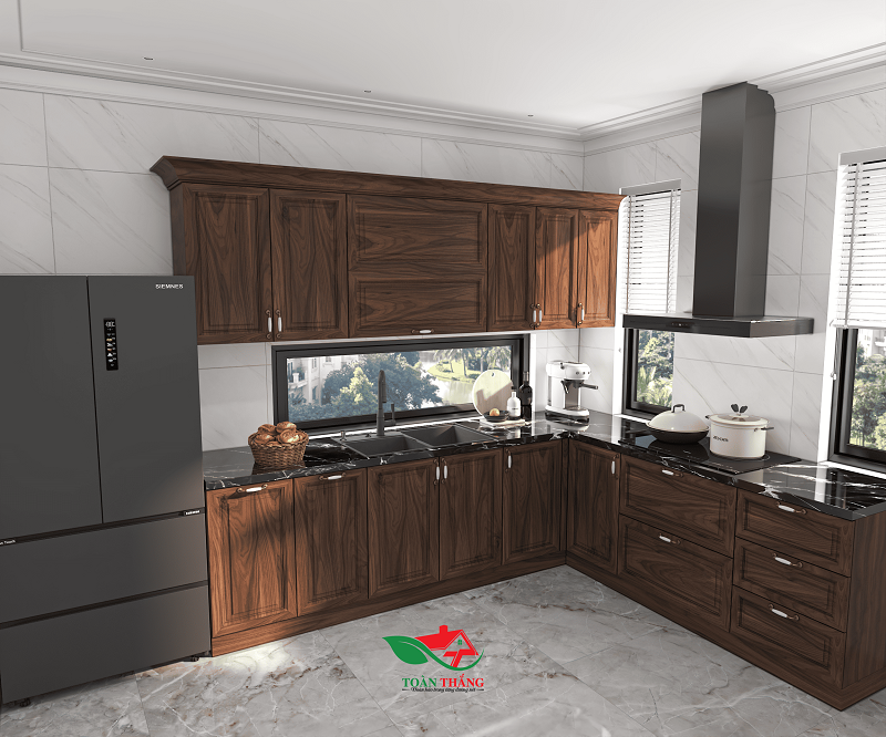 tủ bếp gỗ óc chó tủ bếp gỗ óc chó