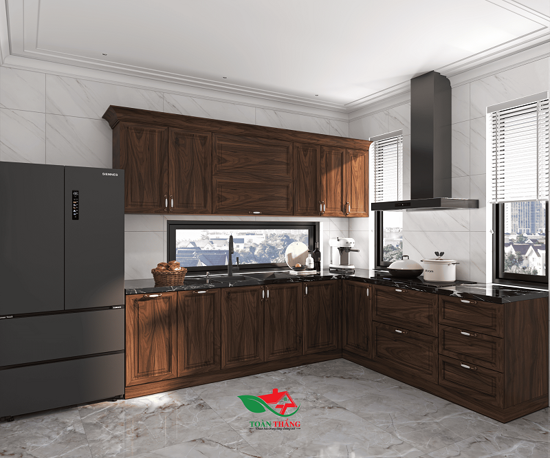 tủ bếp gỗ óc chó tủ bếp gỗ óc chó