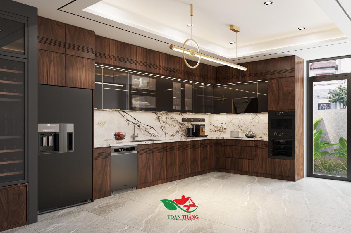 tủ bếp gỗ óc chó tủ bếp gỗ óc chó